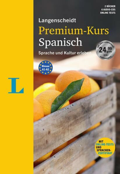 Langenscheidt Premium-Kurs Spanisch - Sprachkurs mit 2 Büchern, 6 Audio-CDs, MP3-Download, Online-Tests und Zertifikat: Der Sprachkurs, um Sprache und ... Sprache und Kultur erleben. Niveau A1/A2