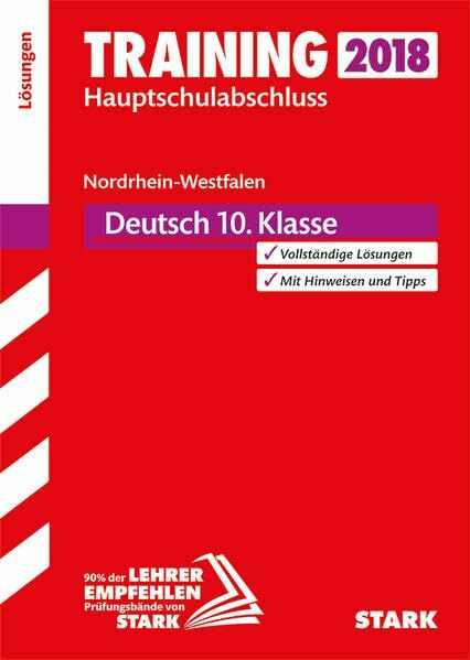 STARK Lösungen zu Training Hauptschulabschluss - Deutsch - NRW