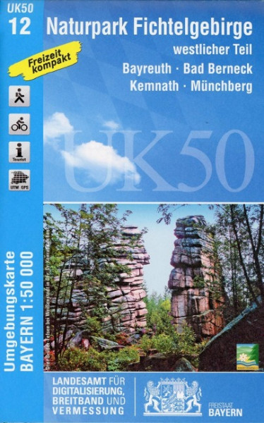Naturpark Fichtelgebirge westlicher Teil 1 : 50 000 (UK50-12)