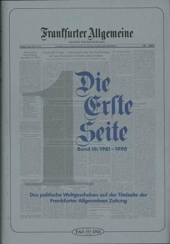 Frankfurter Allgemeine. Die Erste Seite III. ( FAZ)