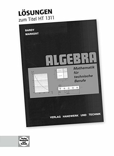 Lösungen Mathematik für technische Berufe -- Algebra