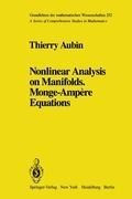 Nonlinear Analysis on Manifolds. Monge-Amp�re Equations