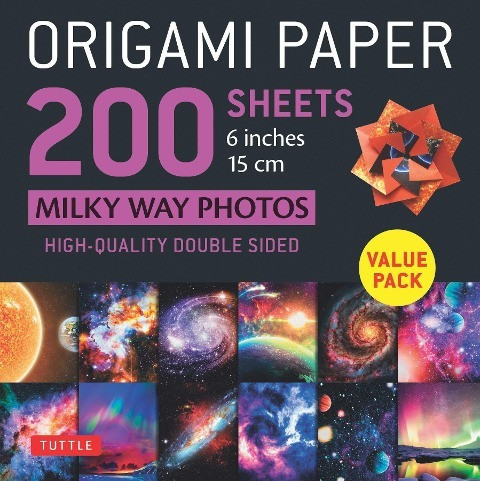 Origami Paper 200 Sheets Milky Way Photos 6" (15 CM): Tuttle Origami Paper: High-Quality Double Sided Origami Sheets Printed with 12 Different Photogr