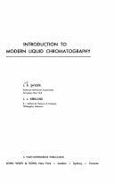 Introduction to Modern Liquid Chromatography