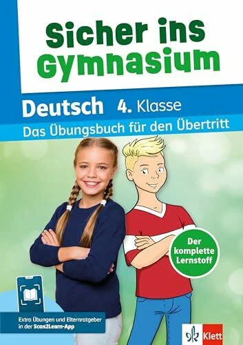 Sicher ins Gymnasium Deutsch 4. Klasse: Das Übungsbuch für den Übertritt mit Scan2Learn-App