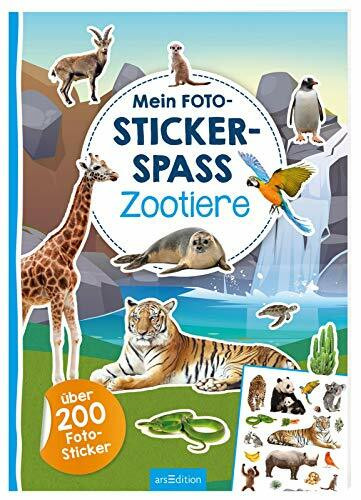 Mein Foto-Stickerspaß – Zootiere: Über 200 Foto-Sticker | Stickerheft mit Foto-Stickern und illustrierten Szenen für Kinder ab 3 Jahren