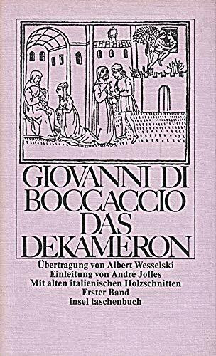Giovanni di Boccaccio : Das Dekameron. 1. Band.