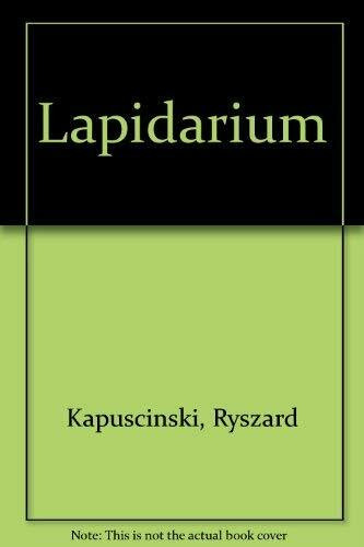 Lapidarium (Polish Edition)