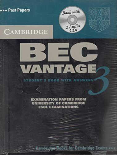 Cambridge BEC Vantage 3 Self Study Pack: Self-study Pack with Audio CD (BEC Practice Tests)