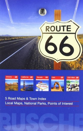 USA Set – Southwestern: 5 Karten im Set: Arizona, California, Nevada, Utah, Übersichtskarte USA West; Busche Map Straßenkarten: Arizona; California; ... Map Straßenkarten / USA, Canada, Weltweit)