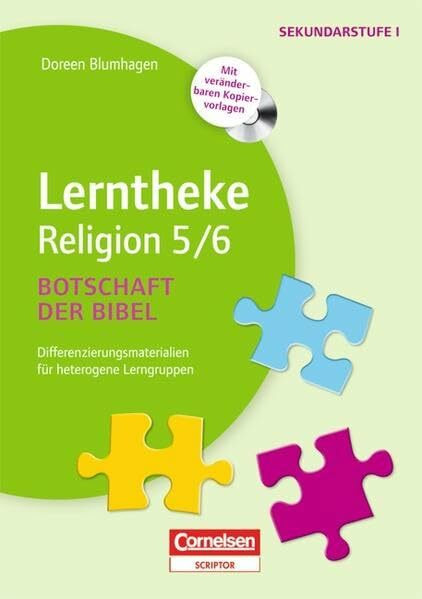 Lerntheke - Religion: Botschaft der Bibel: 5/6: Differenzierungsmaterialien für heterogene Lerngruppen. Kopiervorlagen mit CD-ROM