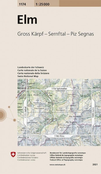 Swisstopo 1 : 25 000 Elm