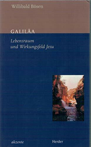 Galiläa, Lebensraum und Wirkungsfeld Jesu