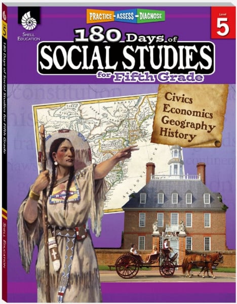 180 Days of Social Studies for Fifth Grade: Practice, Assess, Diagnose (180 Days of Practice)
