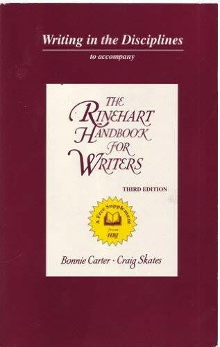 Writing In the Disciplines to Accompany The Rinehart Handbook for Writers
