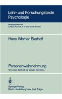 Personenwahrnehmung. Vom ersten Eindruck zur sozialen Interaktion