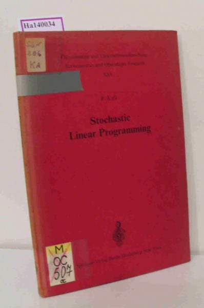 Stochastic Linear Programming.