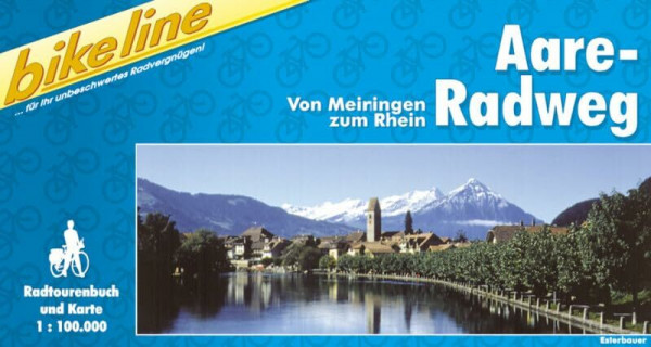 Bikeline Radtourenbuch, Aare-Radweg: Von Meiringen zum Rhein. Maßst. 1 : 100.000