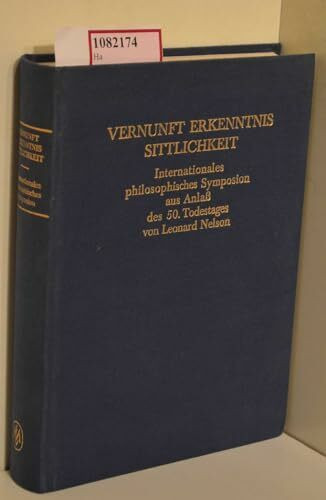 Vernunft Erkenntnis Sittlichkeit