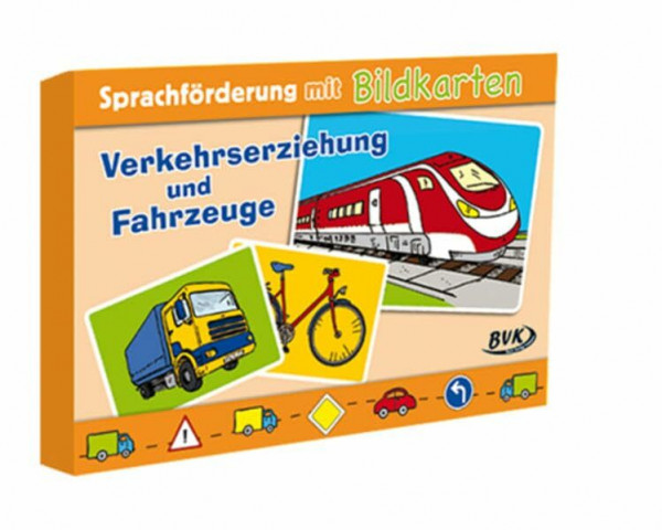 Sprachförderung mit Bildkarten "Verkehrserziehung und Fahrzeuge"