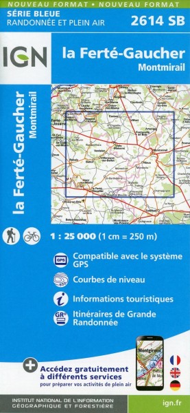 la Ferté-Gaucher - Montmirail 1:25 000