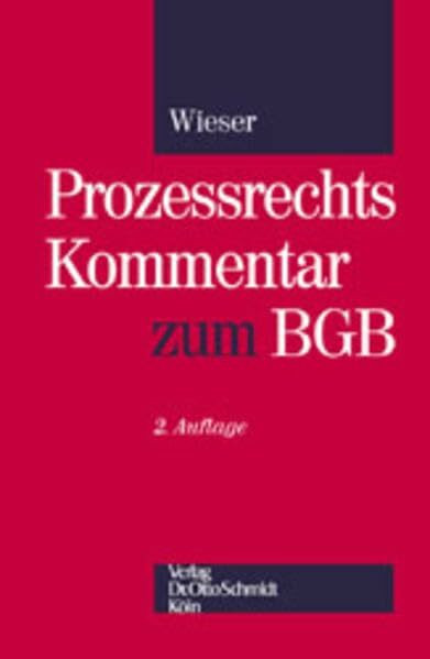 Prozessrechtskommentar zum BGB