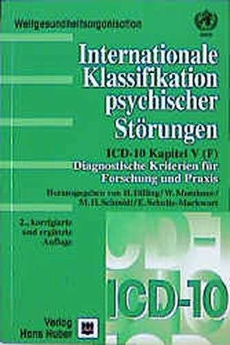 Internationale Klassifikation psychischer Störungen, Diagnostische Kriterien für Forschung und Praxis