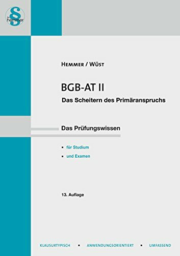 BGB-AT 2 - Scheitern des Primäranspruchs