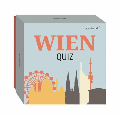 Wien Quiz – 66 Fragen zur Hauptstadt an der Donau: Geschichte, Kultur & Kulinarik - Charmantes Wissensspiel für Wien-Fans & Reisende - Geschenk mit Wiener Schmäh
