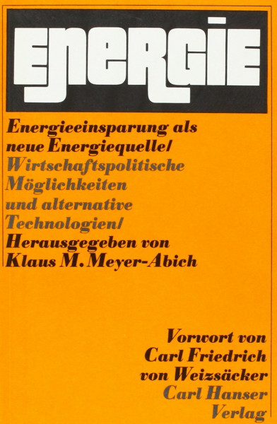 Energieeinsparung als neue Energiequelle. Wirtschaftspolitische Möglichkeiten und alternative Technologien