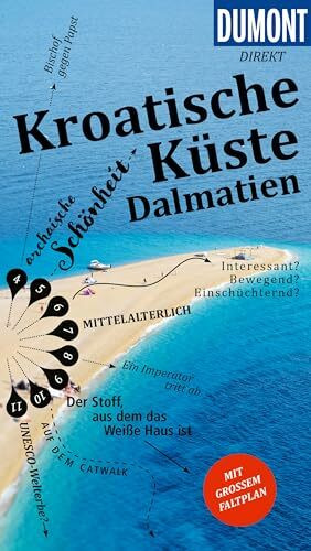 DUMONT direkt Reiseführer Kroatische Küste Dalmatien: Mit großem Faltplan