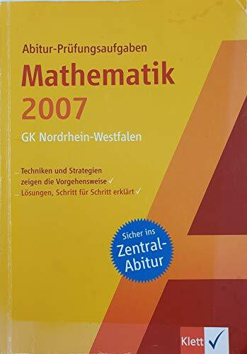 Original Abi-Prüfungen Mathematik (GK), Nordrhein-Westfalen 2009