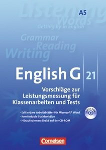 English G 21 Ausgabe A5. 9. Schuljahr. Vorschläge zur Leistungsmessung CD-ROM und DVD. Digital Teaching Aids. Software für Lehrkräfte