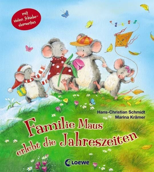 Familie Maus erlebt die Jahreszeiten: Mit vielen Schiebeelementen