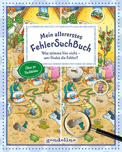 Mein allererstes FehlerSuchBuch: Was stimmt hier nicht - wer findet die Fehler?: Wimmelbuch mit über 30 Suchbildern und Lösungen für Kinder ab 3 Jahren