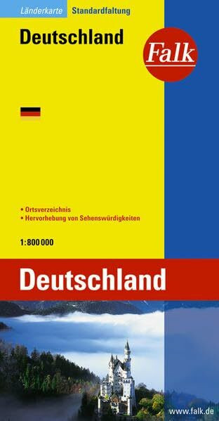 Falk Verlag, Ostfildern Falk Länderkarte Deutschland 1, 800 000