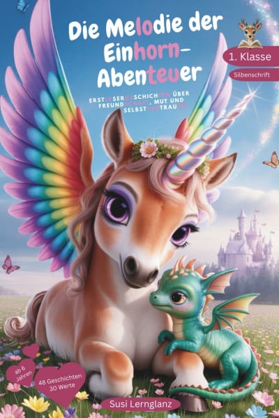 Die Melodie der Einhorn-Abenteuer: Erstleserbuch 1. Klasse in Silbenschrift: Leseförderung für Kinder, ideal zum Lesenlernen. Mit farbig markierten ... für Erstleser mit Herz & Fantasie)