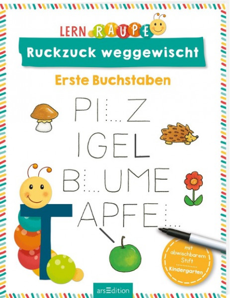 Lernraupe - Ruckzuck weggewischt! Erste Buchstaben