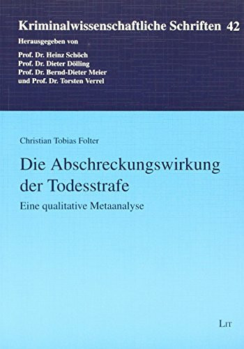 Die Abschreckungswirkung der Todesstrafe