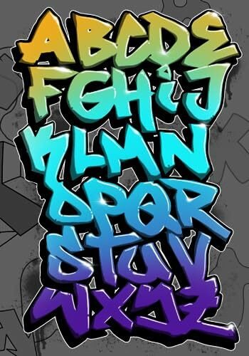 GRAFFITI ALPHABET: Coloring Book (GRAFFITI ALPHABET STYLE, Band 1)