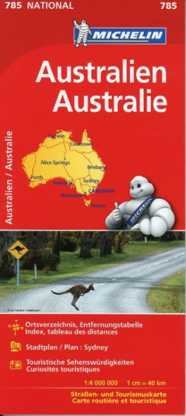 Michelin Nationalkarte Australien 1 : 4 000 000