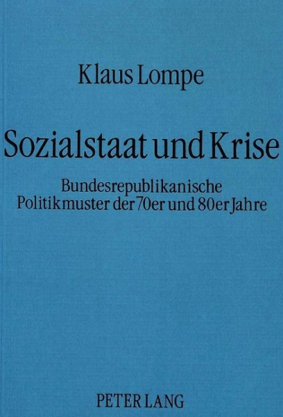 Sozialstaat und Krise