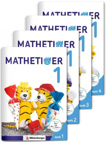 Mathetiger 1 - Jahreszeiten-Hefte (4 Hefte). Neubearbeitung