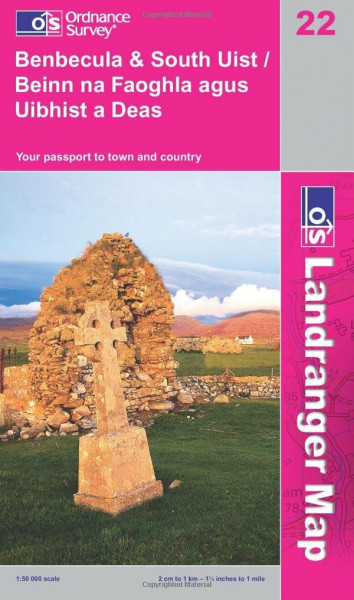 Benbecula and South Uist (OS Landranger Map)