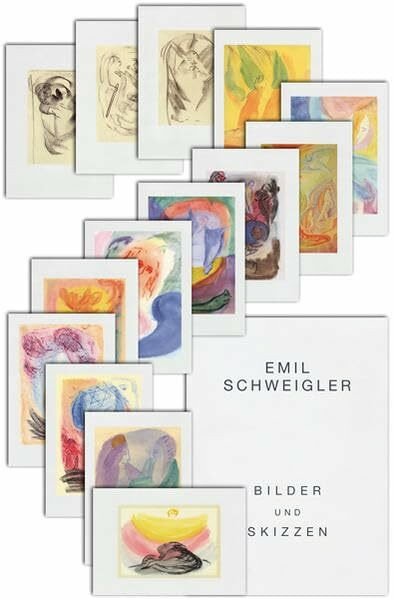 Emil Schweigler - Bilder und Skizzen: 11 Aquarelle und 3 Skizzen, Faksimiledruck aus 'Rudolf Steiner als illustrierender Künstler', Begleittext (Amselhof-Kunstdrucke im Info3-Verlag)