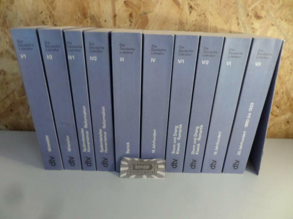 Die deutsche Literatur vom Mittelalter bis zum 20. Jahrhundert.