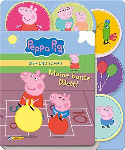 Peppa Pig: Zieh und Schau - Meine bunte Welt: Aufklappbuch