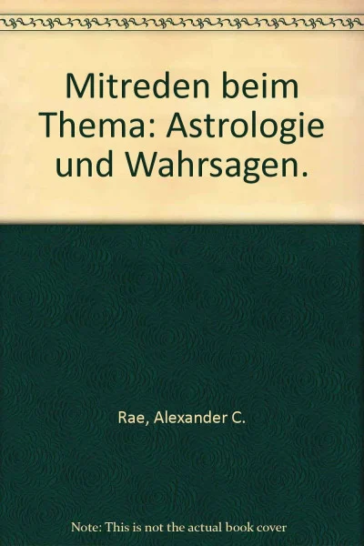 Mitreden beim Thema: Astrologie und Wahrsagen.