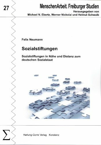 Sozialstiftungen: Sozialstiftungen in Nähe und Distanz zum deutschen Sozialstaat (MenschenArbeit. Freiburger Studien)