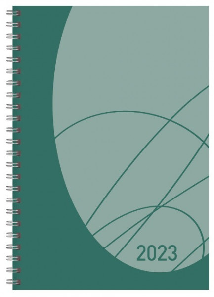 Buchkalender Wochentimer Flexi Colourlux petrol 2023